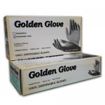 Sarung Tangan Vinyl Powdered dan Powder Free Brand Golden Glove